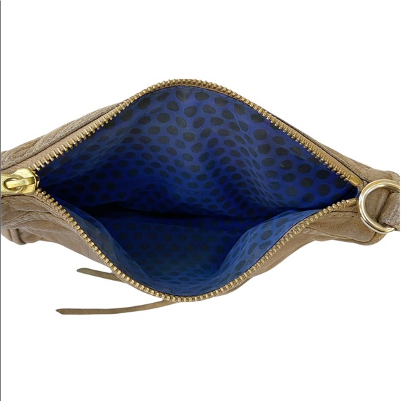 Rebecca Minkoff Mini Mac Leather Clutch Bag Tan - Picture 6 of 9